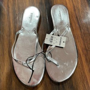 Brand new! Express Silver Sandals